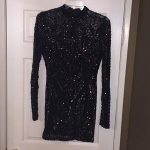 Sequin Sheer dress